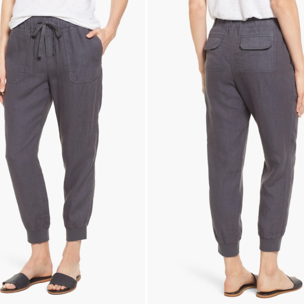 Caslon linen joggers in gray *3 for 18!*